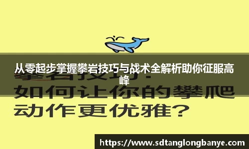 从零起步掌握攀岩技巧与战术全解析助你征服高峰